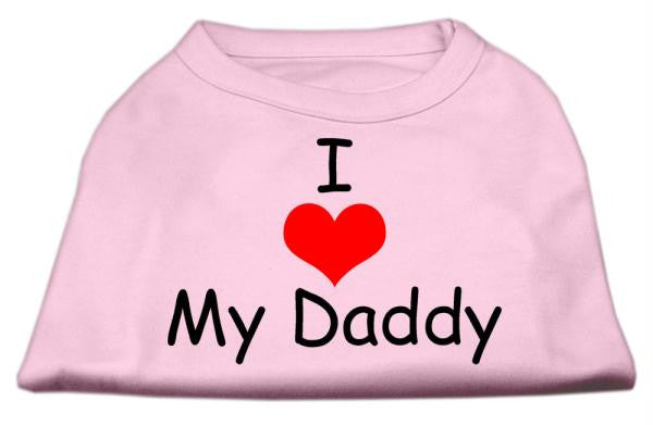 I Love My Daddy Screen Print Shirts Pink Lg (14)