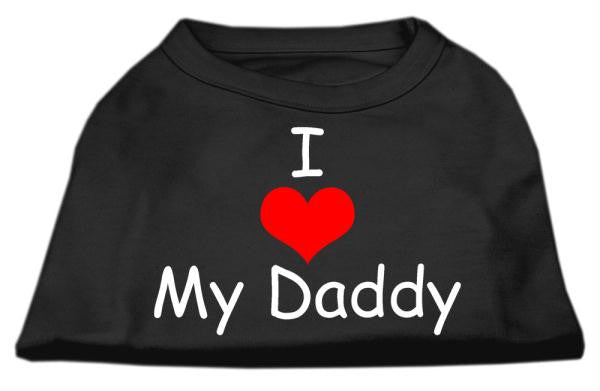 I Love My Daddy Screen Print Shirts Black  Sm (10)