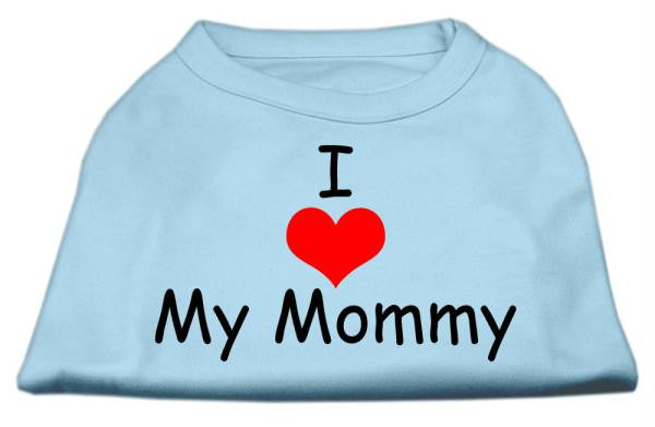 I Love My Mommy Screen Print Shirts Baby Blue XXL (18)