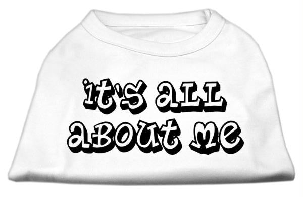 It's All About Me Screen Print Shirts White Med (12)