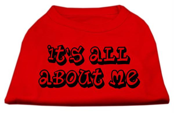 It's All About Me Screen Print Shirts Red XL (16)