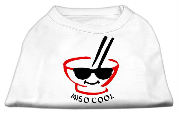 Miso Cool Screen Print Shirts White Med (12)