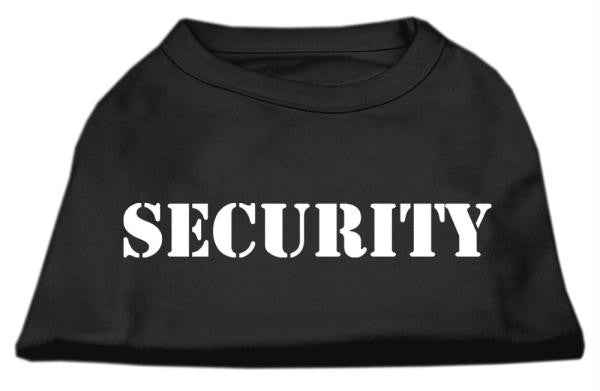 Security Screen Print Shirts Black  w- white text Lg (14)