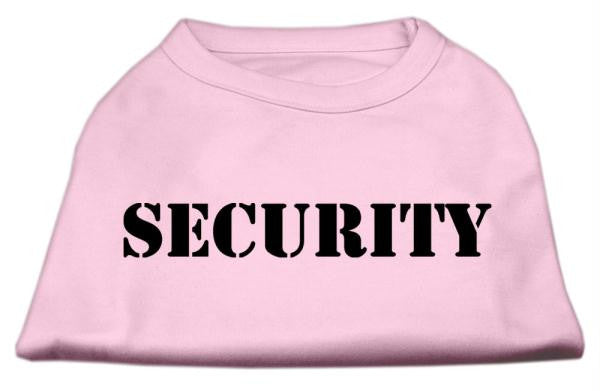 Security Screen Print Shirts Light Pink w- black text XL (16)