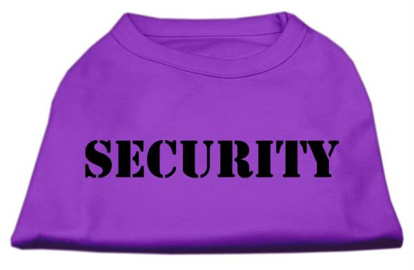 Security Screen Print Shirts Purple w- white text XL (16)