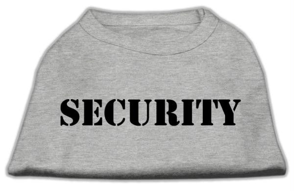 Security Screen Print Shirts Grey w- black text XXXL (20)