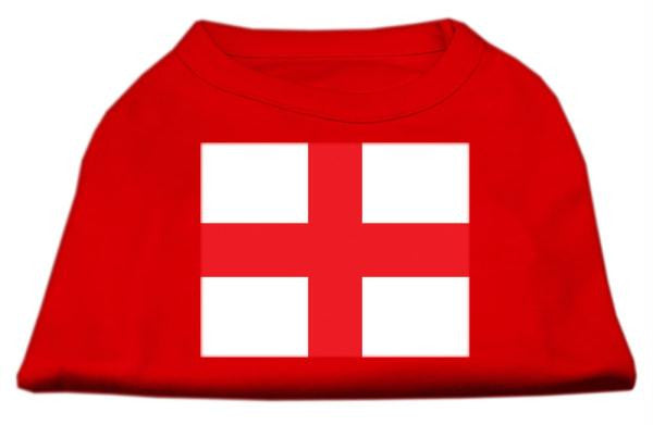 St. George's Cross (English Flag) Screen Print Shirt Red XL (16)