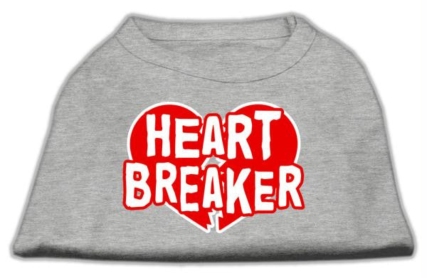 Heart Breaker Screen Print Shirt Grey XXXL (20)