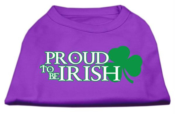 Proud to be Irish Screen Print Shirt Purple Med (12)