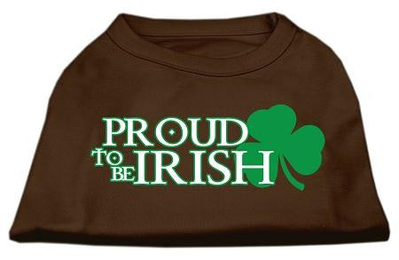 Proud to be Irish Screen Print Shirt Brown Sm (10)