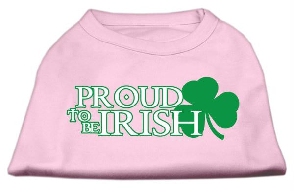 Proud to be Irish Screen Print Shirt Light Pink  XS (8)