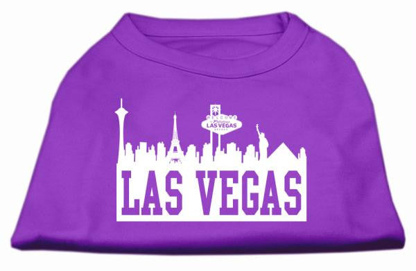 Las Vegas Skyline Screen Print Shirt Purple XL (16)