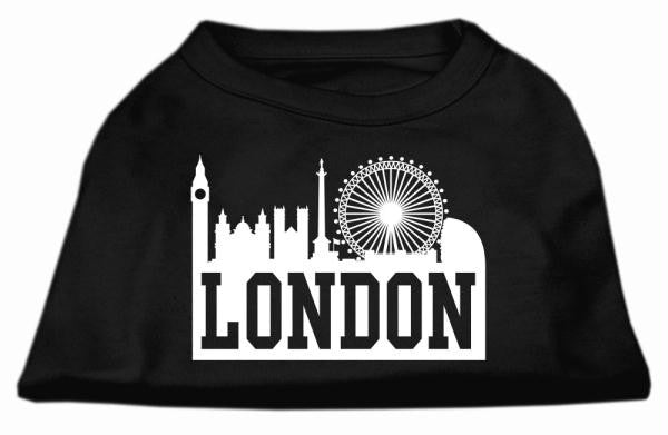 London Skyline Screen Print Shirt Black Lg (14)