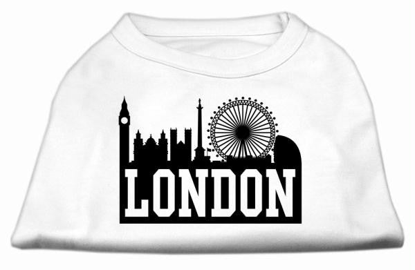 London Skyline Screen Print Shirt White Lg (14)