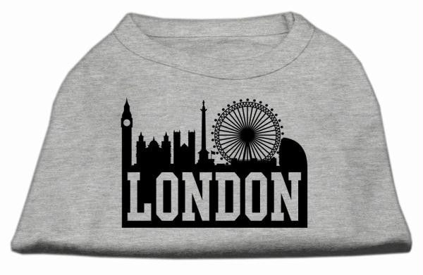 London Skyline Screen Print Shirt Grey Sm (10)