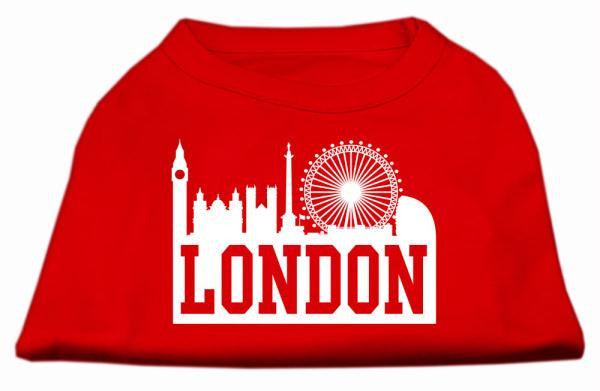 London Skyline Screen Print Shirt Red XL (16)