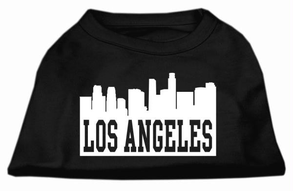 Los Angeles Skyline Screen Print Shirt Black Med (12)