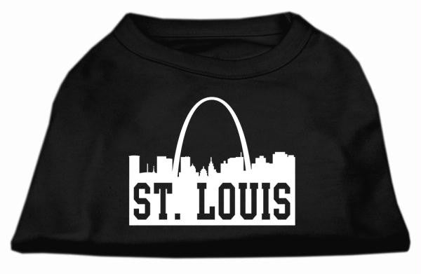 St Louis Skyline Screen Print Shirt Black XS (8)