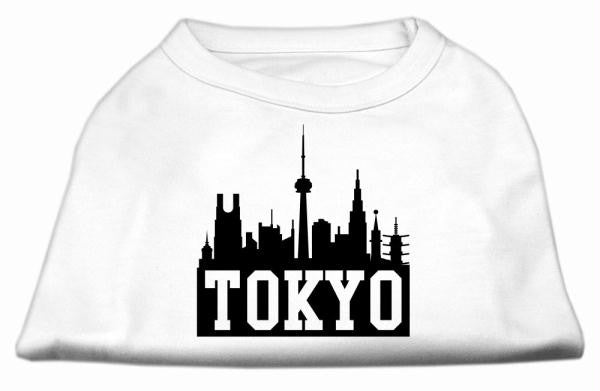 Tokyo Skyline Screen Print Shirt White Lg (14)