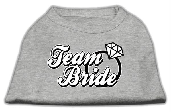 Team Bride Screen Print Shirt Grey Lg (14)