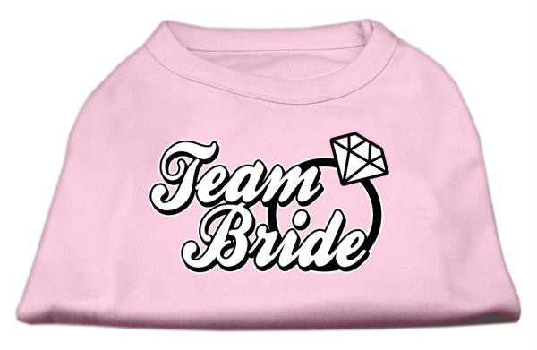 Team Bride Screen Print Shirt Light Pink Lg (14)