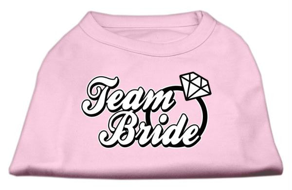 Team Bride Screen Print Shirt Light Pink Med (12)