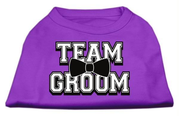 Team Groom Screen Print Shirt Purple Med (12)