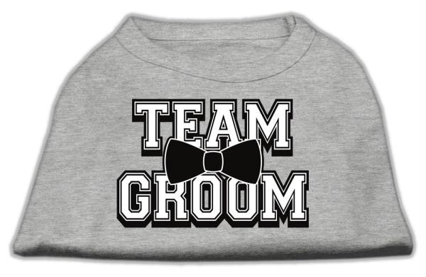 Team Groom Screen Print Shirt Grey XXXL (20)