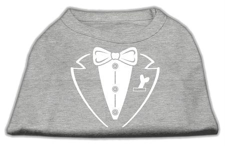 Tuxedo Screen Print Shirt Grey Med (12)