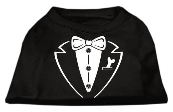 Tuxedo Screen Print Shirt Black XS (8)