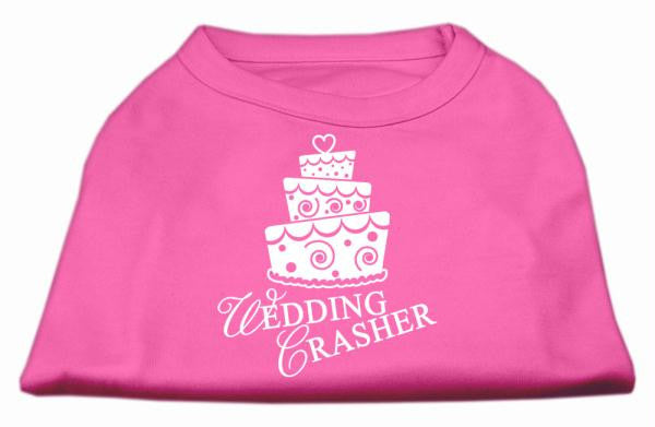 Wedding Crasher Screen Print Shirt Bright Pink XS (8)