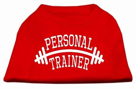 Personal Trainer Screen Print Shirt Red Lg (14)