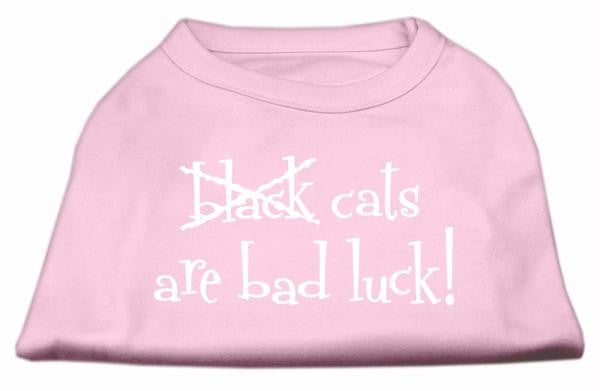 Black Cats are Bad Luck Screen Print Shirt Light Pink L (14)