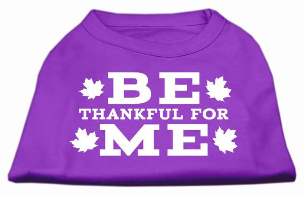 Be Thankful for Me Screen Print Shirt Purple S (10)