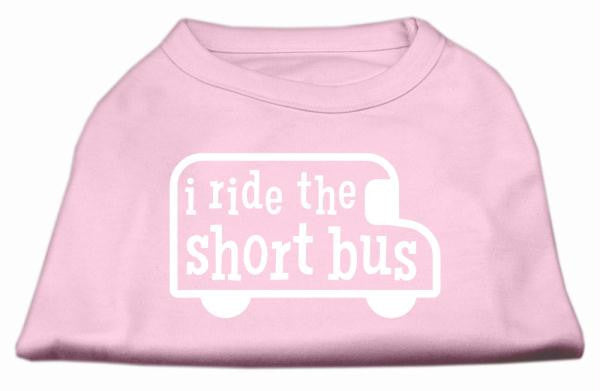 I ride the short bus Screen Print Shirt Light Pink M (12)