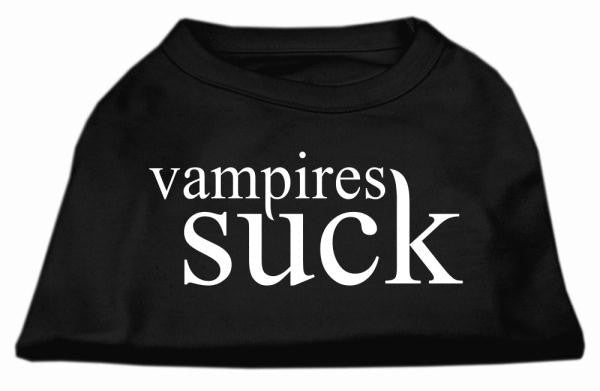 Vampires Suck Screen Print Shirt Black S (10)