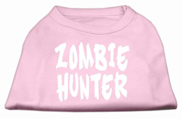 Zombie Hunter Screen Print Shirt Light Pink M (12)