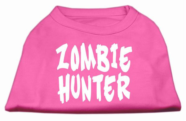 Zombie Hunter Screen Print Shirt Bright Pink XS (8)