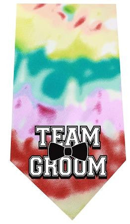 Team Groom Screen Print Bandana Tie Dye