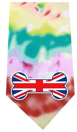 UK Bone Flag Screen Print Bandana Tie Dye