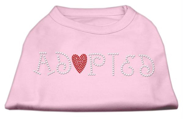 Adopted Rhinestone Shirt Light Pink L (14)