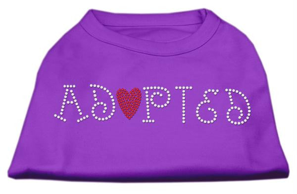 Adopted Rhinestone Shirt Purple S (10)