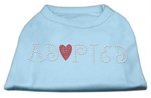 Adopted Rhinestone Shirt Baby Blue XXL (18)