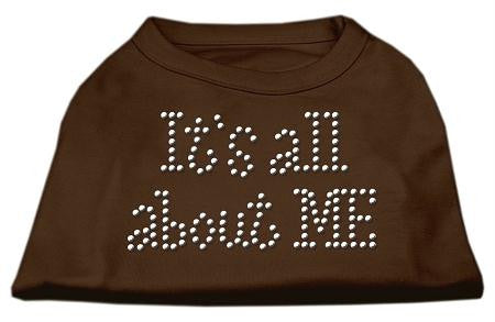 It's All About Me Rhinestone Shirts Brown Lg (14)