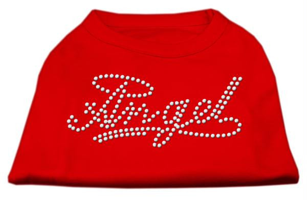 Angel Rhinestud Shirt Red S (10)