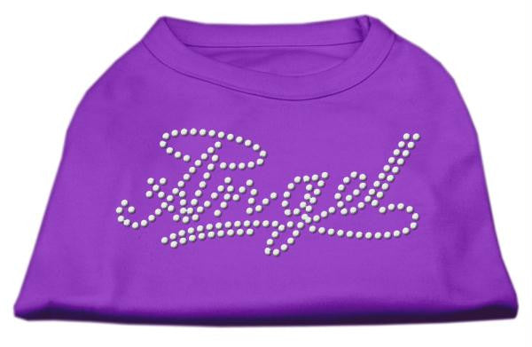 Angel Rhinestud Shirt Purple XS (8)