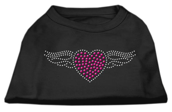 Aviator Rhinestone Shirt Black L (14)