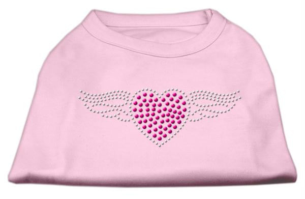 Aviator Rhinestone Shirt Light Pink M (12)