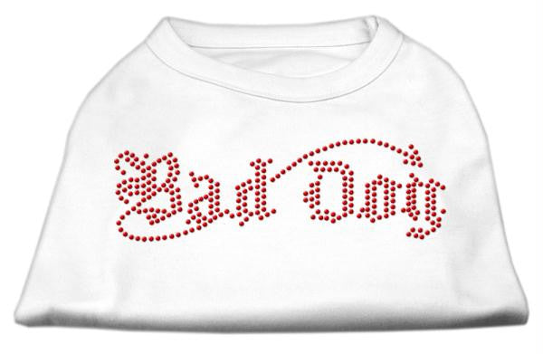 Bad Dog Rhinestone Shirts White L (14)