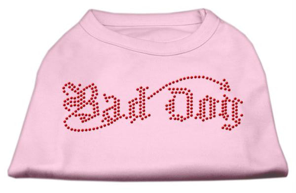 Bad Dog Rhinestone Shirts Light Pink XS (8)